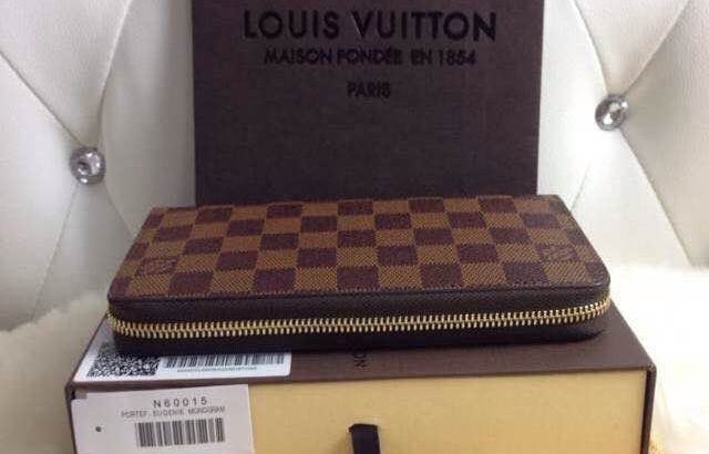 LOUIS VUITTON кошелек Киев Украина клатч портмоне LV N60015 шахматка коричневый