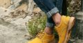 CAT CATERPILLAR Киев Украина туфли мужские ботинки обувь цвет: желтый