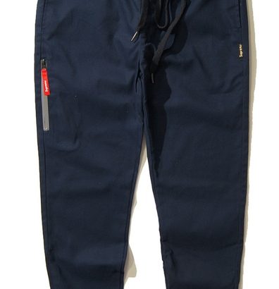 SUPREME джоггеры штаны брюки Jogger Pants чиносы на шнурке темно-синий
