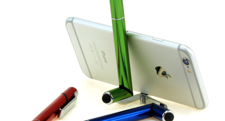Ручка-стилус-подставка под смартфон 3в1