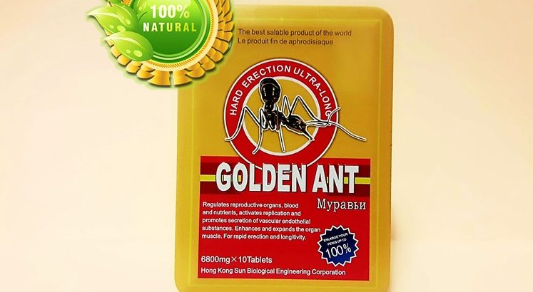 Эффективный препарат Gold Ant продлевает время полового акта (10 штук)