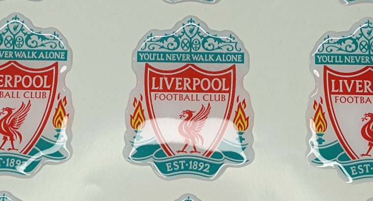 Об’ємна наклейка, шильда, смоляна етикетка.