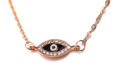 Всевидящее Око Глаз Swarovski ожерелье колье намисто подвеска цепочка кулон медальон амулет оберег для подарка золото ланцюжок