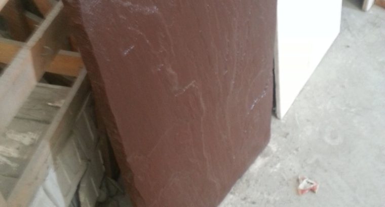 Надежная, импортная каменная плита 900*600*30 мм, сочный темно — коричневый цвет