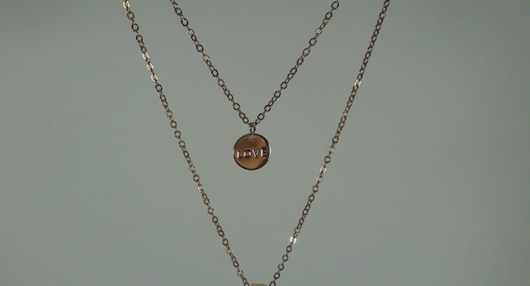 Ожерелье колье намисто подвеска цепочка кулон медальон амулет оберег уникальный подарок золото ланцюжок личная буква Love Любовь