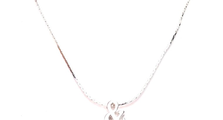 Ожерелье колье намисто подвеска цепочка кулон медальон амулет оберег уникальный подарок серебро ланцюжок личная буква & (Амперсанд)