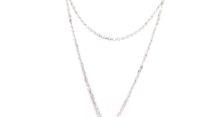 Ожерелье колье намисто подвеска двойная цепочка кулон медальон амулет оберег для подарка серебро ланцюжок жемчуг жемчужина