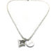 Ожерелье колье намисто подвеска цепочка кулон медальон Love Любовь амулет оберег путеводная звезда для подарка серебро ланцюжок