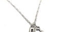Ожерелье колье намисто подвеска цепочка кулон замок медальон амулет оберег ключик от сердца для подарка серебро ланцюжок