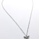 Ожерелье колье намисто подвеска Бабочка Мотылёк цепочка кулон медальон амулет оберег для подарка серебро ланцюжок