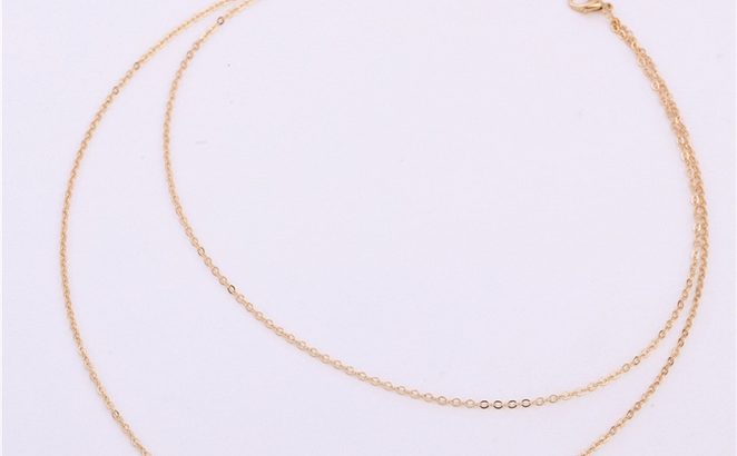 Ожерелье колье намисто подвеска двойная цепочка кулон медальон амулет оберег для подарка золото ланцюжок жемчуг жемчужина