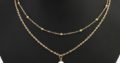Удивительное ожерелье колье намисто подвеска цепочка кулон медальон амулет оберег для подарка золото серебро ланцюжок жемчуг жемчужина
