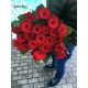 21 красная роза 70 см