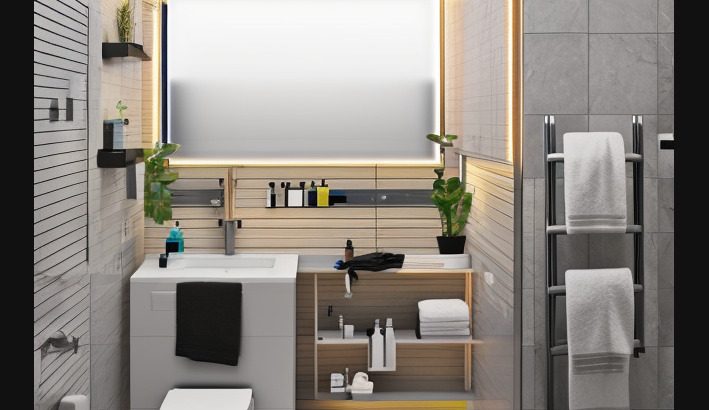 Комплект мебели для ванной комнаты Сакура/Якудза