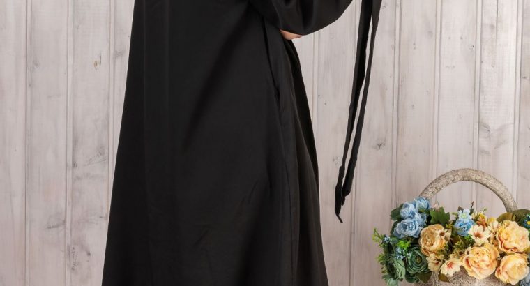 платье-рубашка на пуговицах с оригинальной вышивкой р 54-56 черное