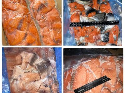 Обрезки рыбы замороженной