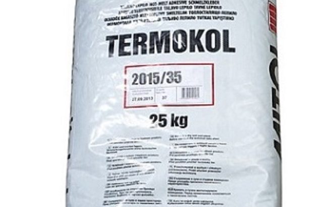 Високотемпературний клей-розплав Termokol 2015 для меблевої кромки.