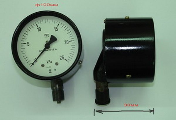 Манометр виброустойчивый 0-25 кРа
