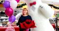 Белый медведь Каменское кукла аниматор поздравление на день рождения