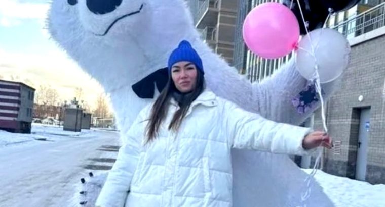 Белый медведь Львов заказ поздравления аниматора на день рождения