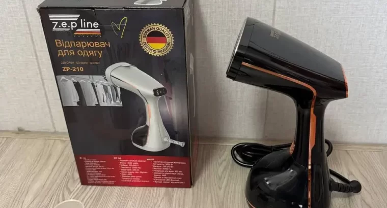 Відпарювач ручний вертикальний Zepline ZP-210 3000 Вт Чорний Парова праска