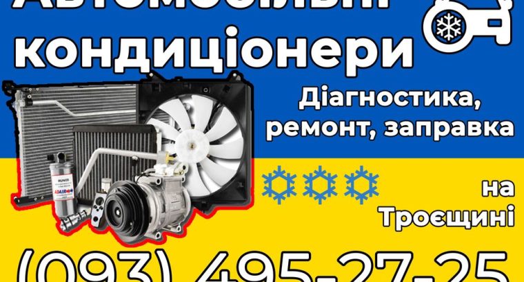 Заправка автомобільних кондиціонерів на Троєщині