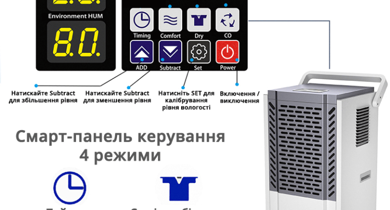 Maxton MX-90L – потужний промисловий осушувач повітря для великих приміщень