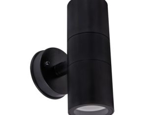 Світильник/корпус, Strühm, IP54, настінний, круглий, чорний, 2xGU10, STR-03937