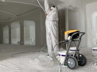 Безвоздушне Фарбування — стін, стелі , колон — висока якість