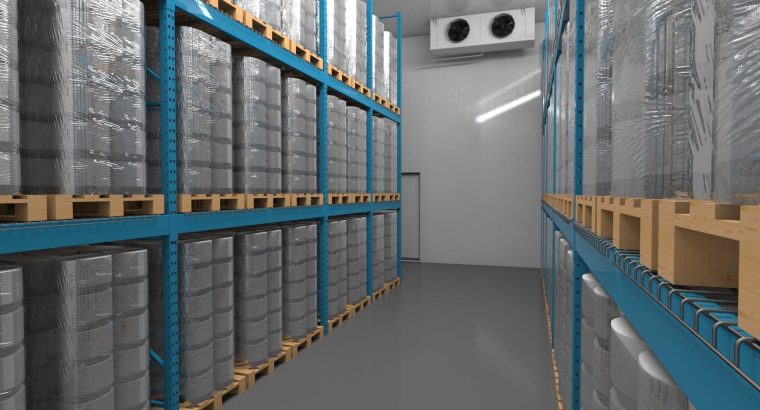 Камера заморозки/хранения молочной продукции — установка с оборудованием