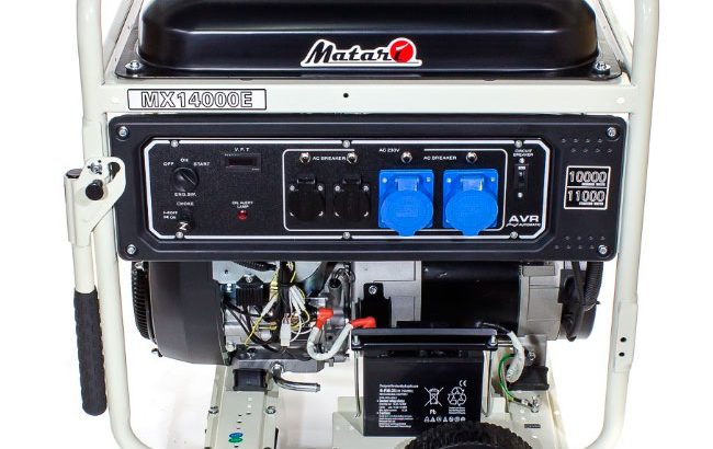 Современный бензиновый генератор Matari MX14000E мощностью 10 кВт