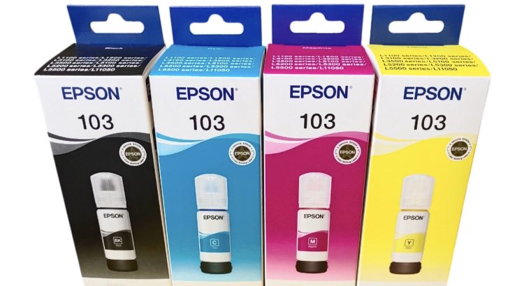 Комплект оригінальних чорнил Epson 103 (C,M,Y,Bk)