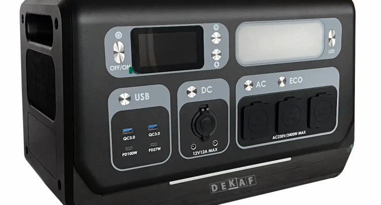 Портативна зарядна станція Dekaf 2400 Вт