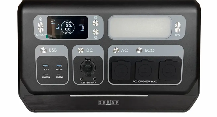 Портативна зарядна станція Dekaf 2400 Вт