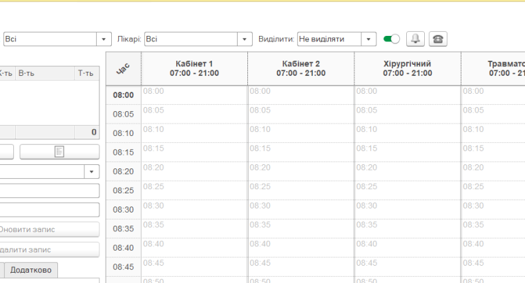 Спеціалізоване програмне забезпечення для медичних закладів.