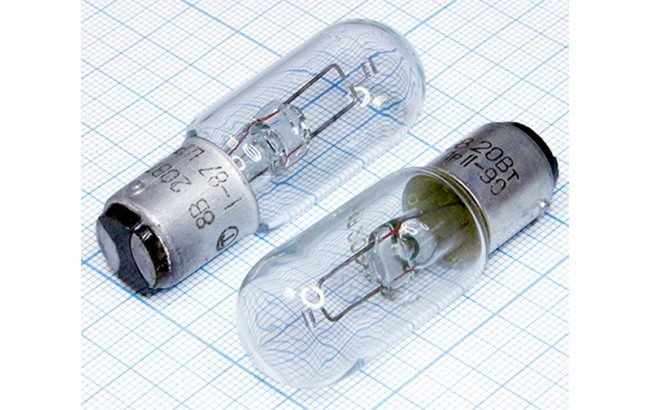 Лампа 8В 20Вт, 8V 20W, РН8-20, РН-8-20, РН-8-20-1, ph-8-20, цоколь B15d/18